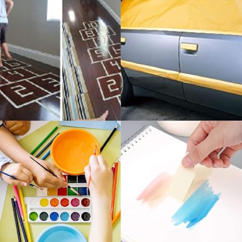 Image of ADHES Yellow Painters Tape Yellow Masking Tape