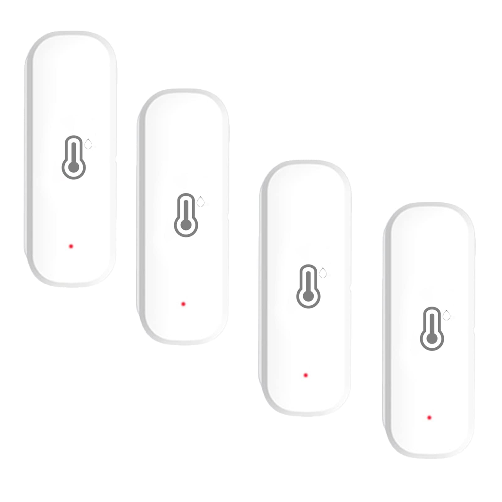 4 détecteurs de température et d'humidité pour TUYA Smart WiFi Capteur intérieur sans fil Thermohygromètre intelligent