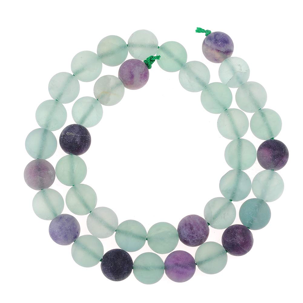 Perles Fluorite Naturelle Coupées – Brin 7 – 9 à 12 Mm – 109 Carats