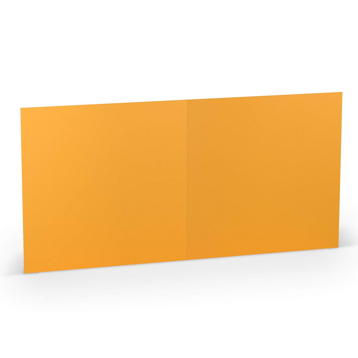 PAPERADO 250 Faltkarten Quadratisch - 15,7 x 15,7 cm - Ocker gerippt Orange - 220 g/m² - Blanko Doppelkarten Klappkarten Einladungskarten Basteln Geburtstag Hochzeit