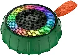 Caixa de Som Bluetooth Portátil, À Prova D'água IPX6, Alto-falante Recarregável, Bateria 1200mAh, Frequência 60Hz-20kHz, Alto falante para Piscina (Verde)