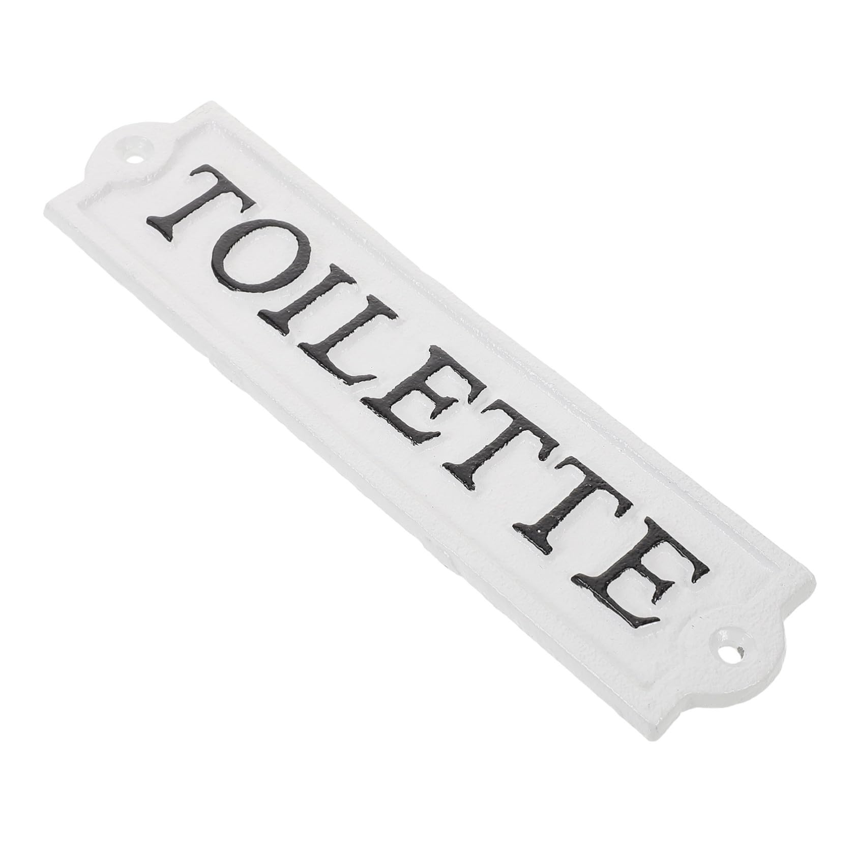 Plaque de porte en fonte pour toilette pour guider vos clients avec élégance