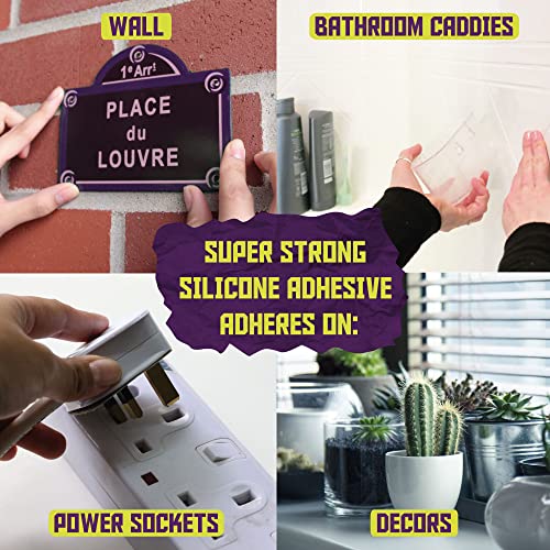 Atack Double-Sided Acrylic Mounting Tape Removable, Clear, 2-Inch X 300-Inch, Waterproof Indoor And Exterior Double Sides Brick Mounting Tape #TOP5