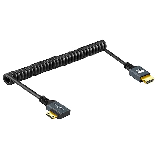 Vista 10 de Twozoh Cable largo mini HDMI a HDMI de 30 pies, HDMI a mini HDMI, cable trenzado compatible con proyector 720P 1080P, monitor, tableta, videocámara