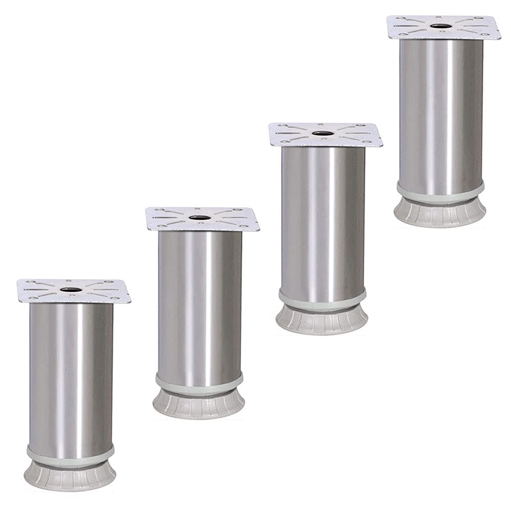 4 Adet Nobel Mobilya Masa Puf Sehpa Ayağı Ayarlanabilir Metal Ayak 10 cm