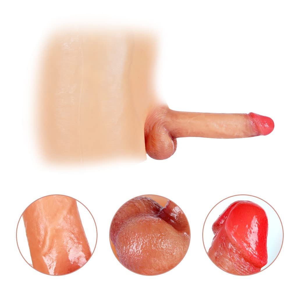 Mutandine di guaina dotate di un realistico 20 cm, grandi giocattoli sessuali per adulti con cinghie, ideali per coppie e lesbiche; silicone gode, regalo erotico, guaina realistica gode e