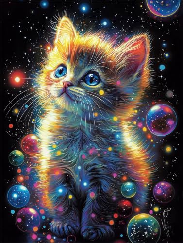 Pintar por numeros para relajarse en casa con cuadros de gatos