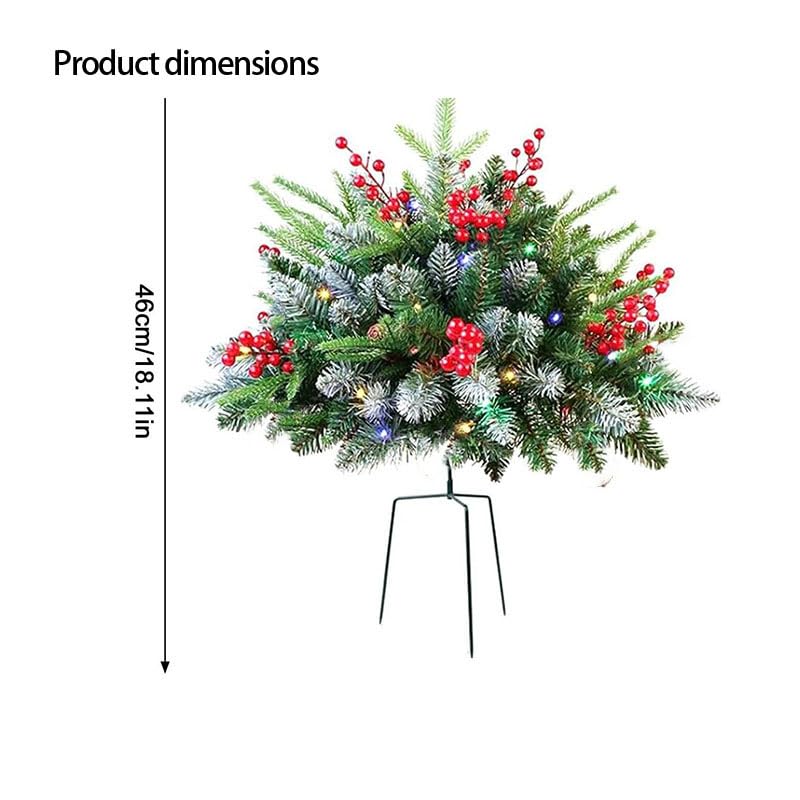 Árbol de Navidad artificial para patio que soluciona problemas de viento con construcción fuerte 6