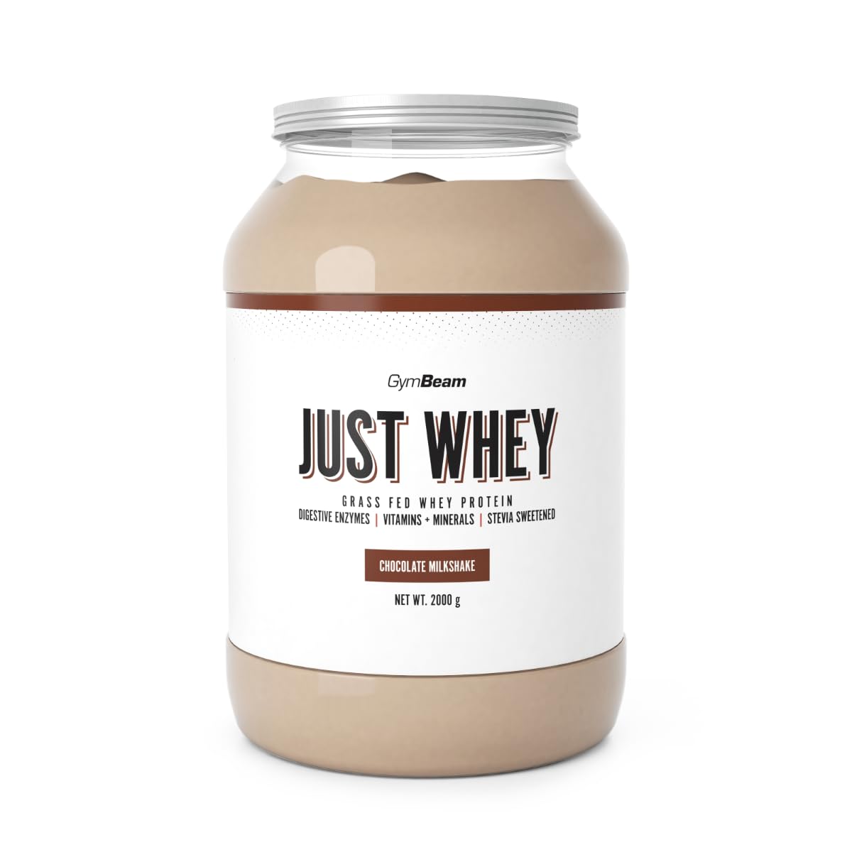 GymBeam Just Whey, Proteínas en Polvo Multicomponente da Siero del Latte, Concentrado e Idrolizzate, 22,4 g de Proteínas por ración, con BCAA y Amminoácidos Esenciales, Fácilmente Digeribili