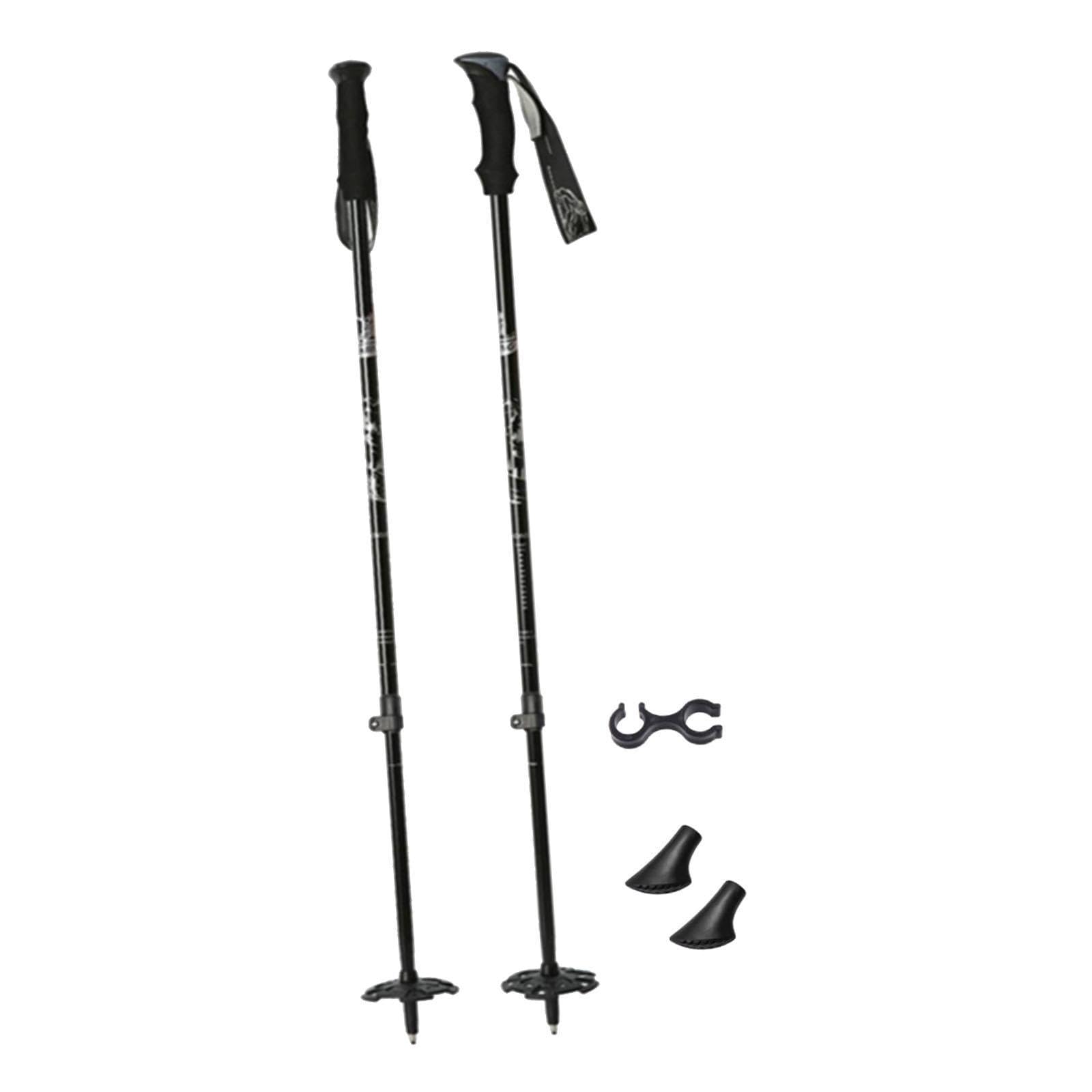 Oshhni Bastones de Esquí con Cestas para Nieve, Botas Portátiles Multifuncionales, Bastones de Esquí para Aventuras Al Aire Libre en