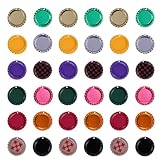 Capsules de bière plates : ces capsules sont aplaties et peintes des deux côtés. leurs bords lisses peuvent servir de pendentifs pour la création de bracelets ou de colliers. idéal pour vos projets de bricolage