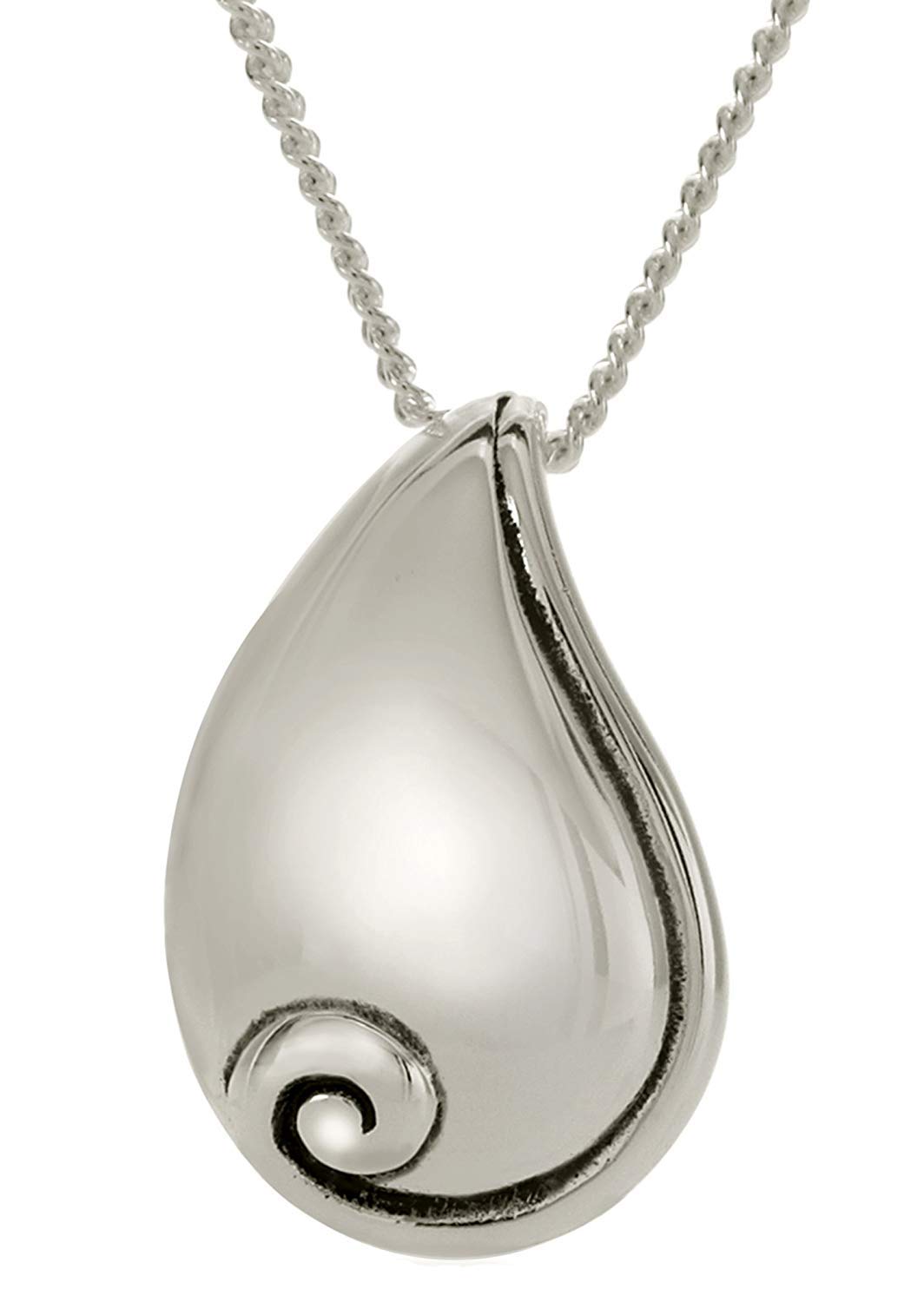 Dicksons No Tears in Heaven Silver Plated 18 inch Chain and Pendant Necklace