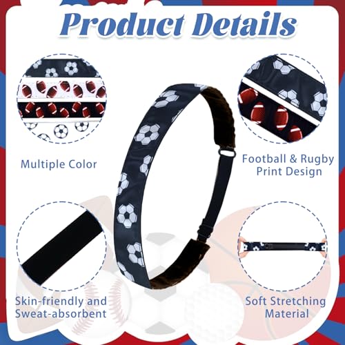 Diademas deportivas elásticas ajustables regalos para niñas mujeres y hombres pack de 8 3