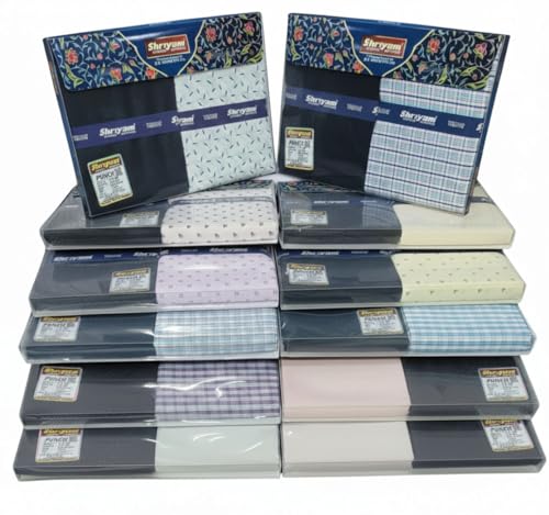 Image of Unstitched Plain Shirt and Trouser Fabric Combo Gift set - Cotton Blend Material - 2.25m Shirt Cloth - 1.20m Pant Cloth