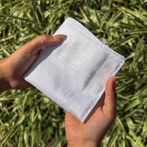 Image of HEELIUM Bamboo Handkerchief for Men & Women | Ultra Soft & Absorbent | Multipurpose Premium Rumal | Large Size 43 x 45 CM