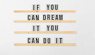 XL LETTERBOARD Customizable Letter Ledge | 5 Color Options & Sizes | Choose From 132 OR 264 Letters/Numbers | Make Different Quotes for classroom | Gift