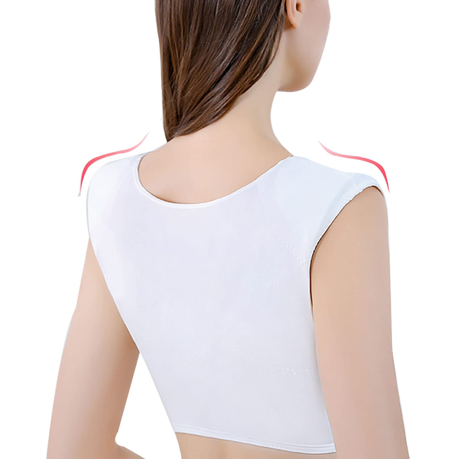 Gilet Femme Épaules Structurées Top 2 en 1 Blanc S Effet Push-Up Silhouette