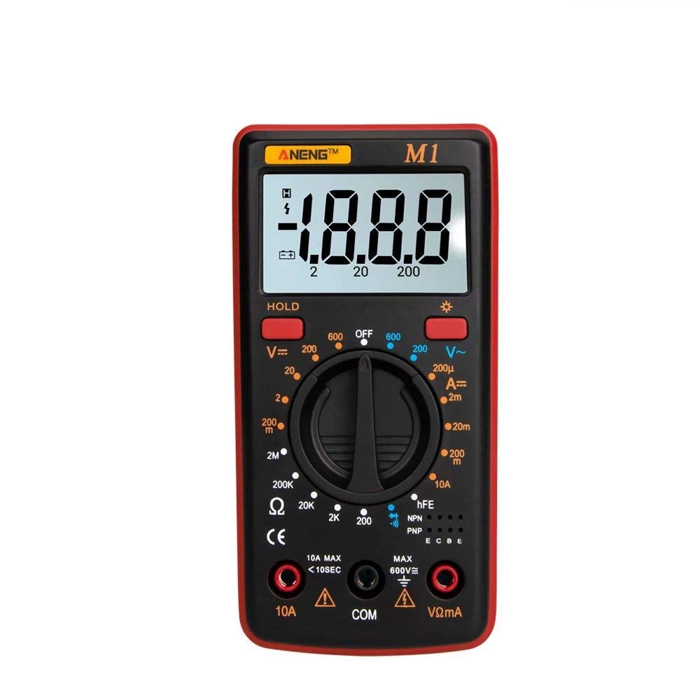 ANENG M1 Multimeter performing triode (transistor) measurement