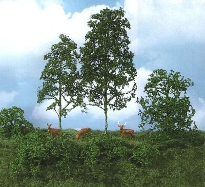 Heki 1671 Foliage Trees U. Bujes, 15 Piezas, Color Verde Medio