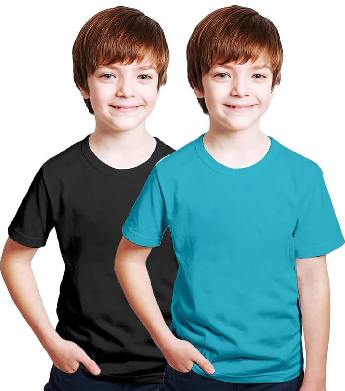 Image of XENOVAURBAN Kids Unisex Combo Round Neck Cotton T-Shirt - P