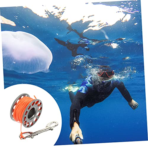 Carrete de buceo anti-bobinado portátil y accesorio subacuático para actividades acuáticas 3