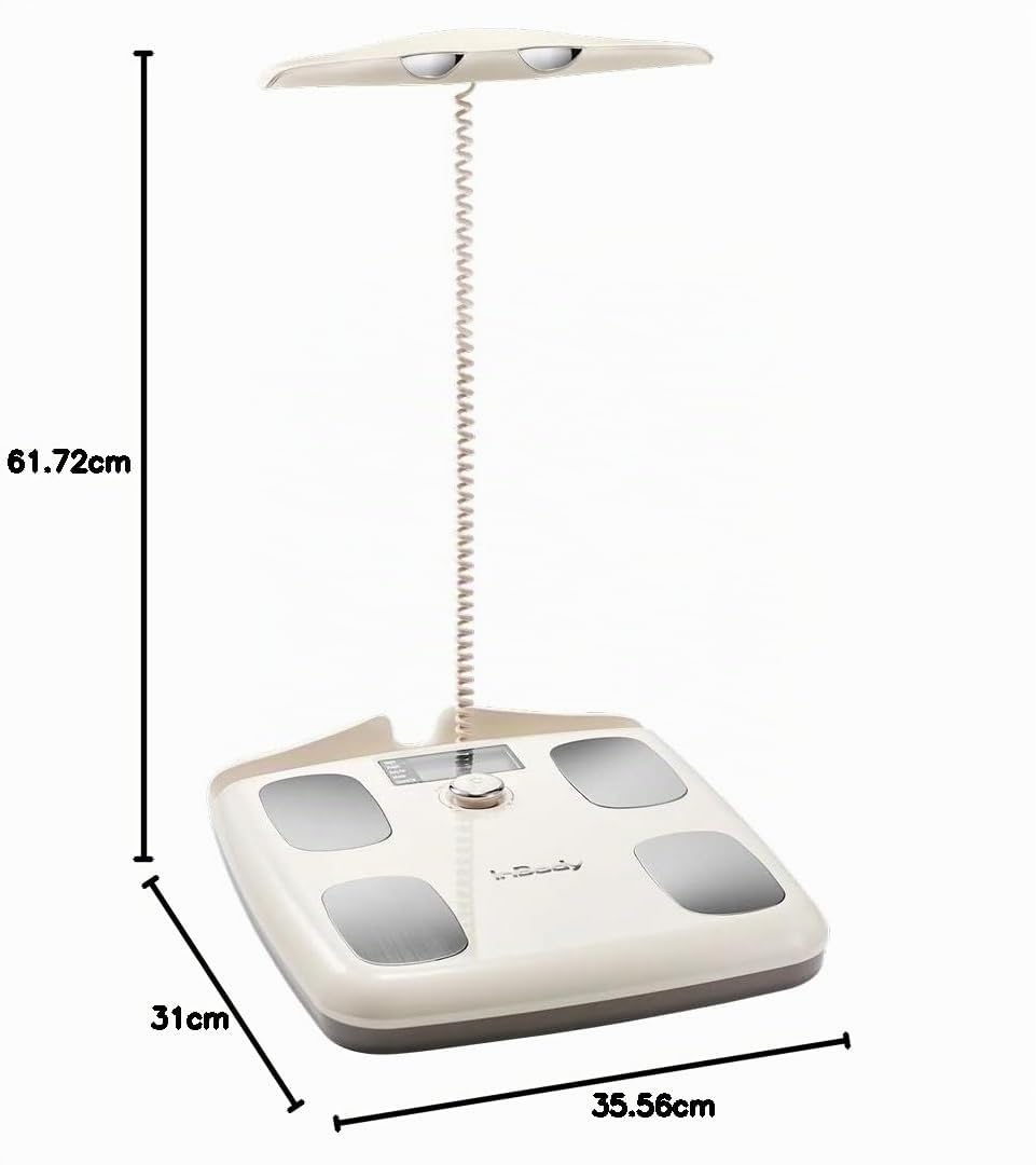 InBody Scala H20N Smart per l'analisi della composizione corporea completa - BMI, grasso corporeo, massa muscolare - Connessione Bluetooth - Beige