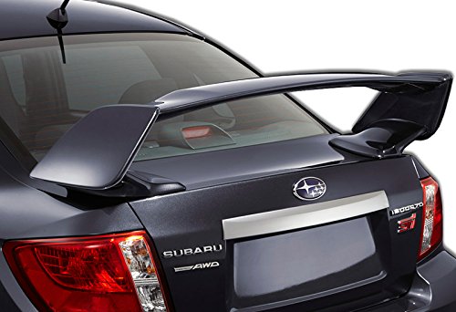 EPARTS 1 Piece Rear Spoiler Wing Unpainted Black ABS Trunk Lip Spoiler Fit For 2008-2014 Subaru Impreza WRX STI 4 Door Sedan - Thumbnail 3