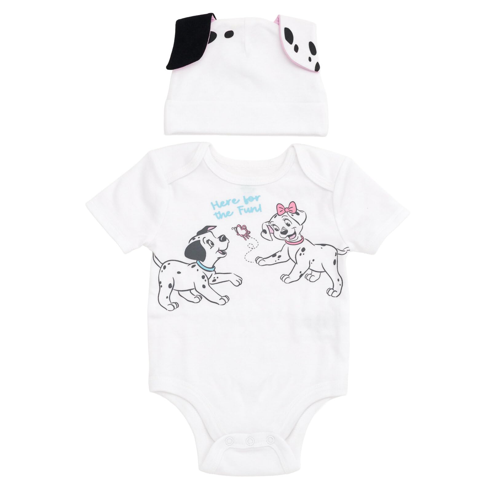 Disney Cosplay Baby Bodysuit and Hat Set Newborn to Infant Sizes (Newborn - 24 Months)