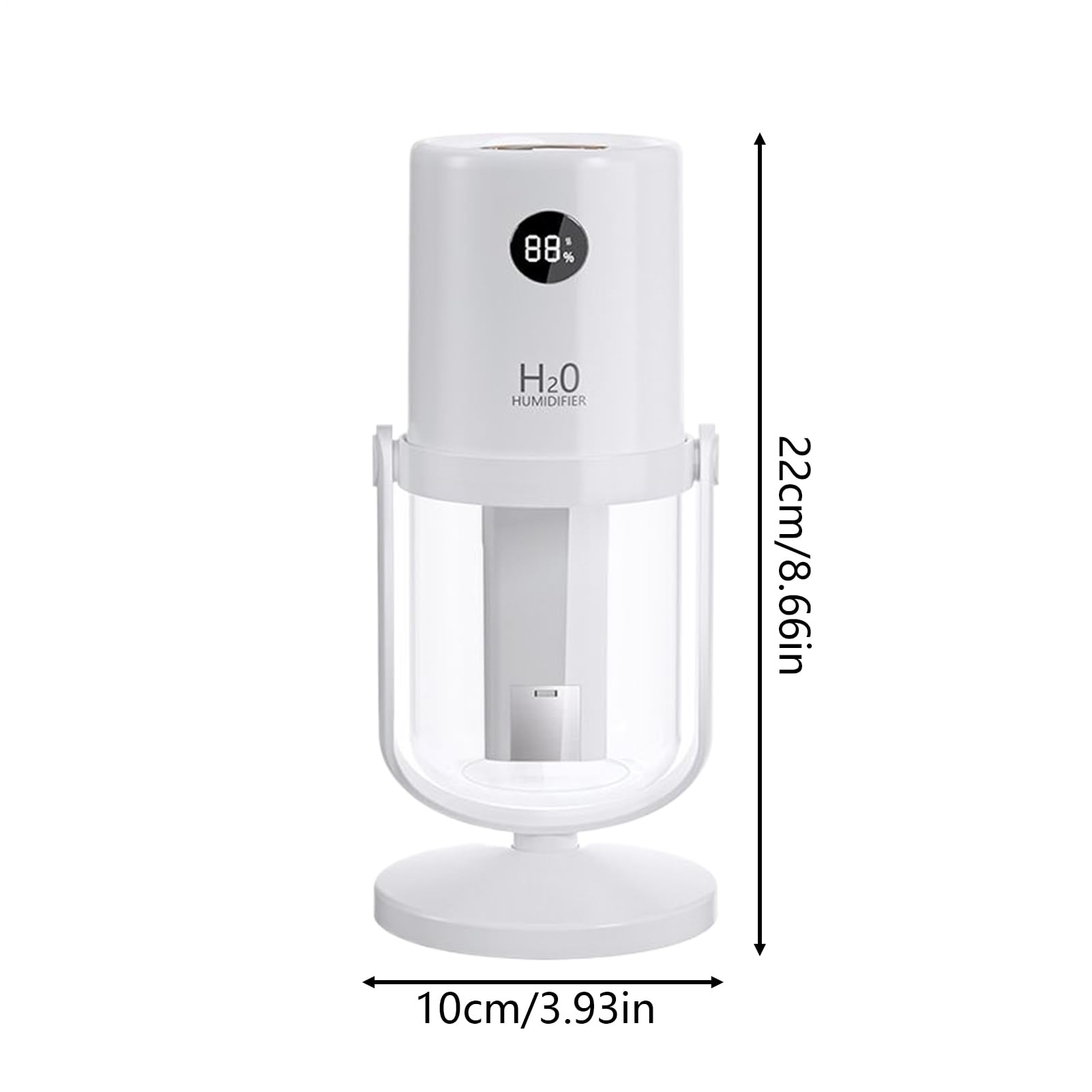 Umidificatore per interni | Umidificatore a doppio ugello con serbatoio da 320 millilitri | Purificatore d'aria per camera da | per casa bagno asilo ufficio auto viaggio inverno