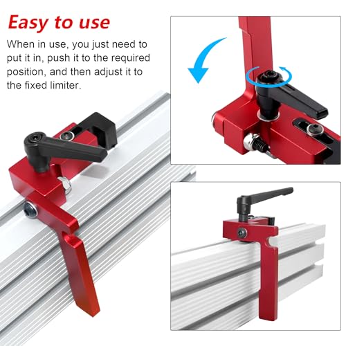 Aluschiene Typ 75, T Nut Schiene, Schrägschienenstopper für Die Holzbearbeitung, Führungsschienen, Geeignet für T-Nuten, Schienen (1)
