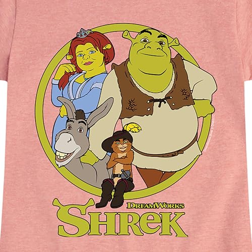 HYBRID APPAREL Shrek - Shrek Group - Toddler & Youth Girls Short Sleeve Graphic T-Shirt3