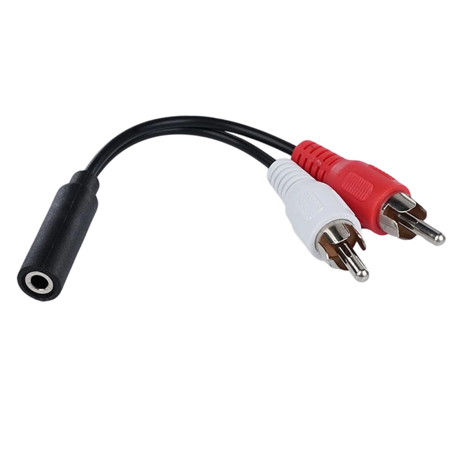 Cavo splitter stereo a Y femmina da 3,5 mm a 2 RCA maschio, adattatore audio da 3,5 mm femmina a 2 RCA maschio, per laptop, telefono, tablet, sdoppiatore audio