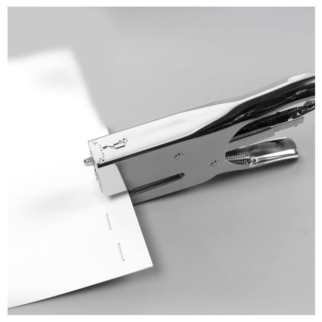 Heftgerät, Büroheftgerät, Büroheftgerät, Büroheftgerät, Handheftgerät for 40 Seiten, geeignet for Binden und Fertigstellen von Bürodokumenten, tragbares Briefpapier, silberne Heftgeräte for den Schrei