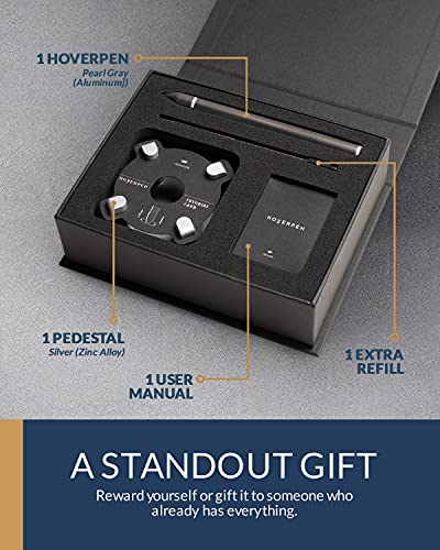 Novium Hoverpen - Luxury Pen For Men & Women, Vertically Standing Executive Ballpoint Pen With Top Grade Free-Flowing Ink & Refill, Unique Gifts For Men, Cool Desk Decorations, Office Decor For Men #TOP4