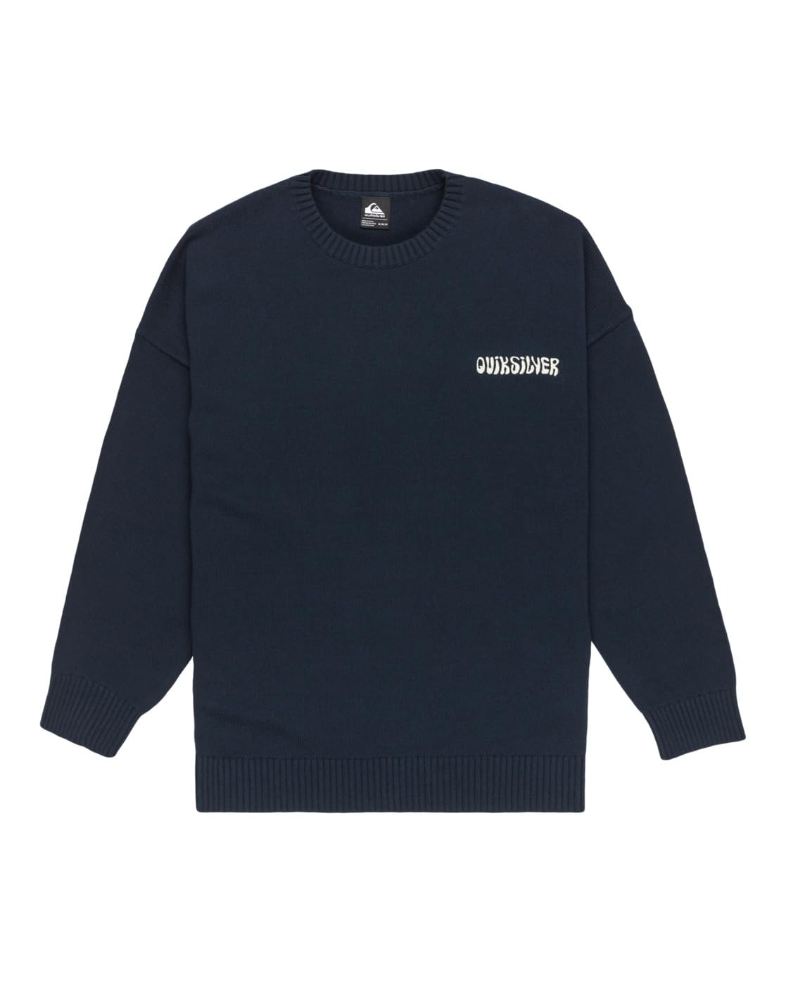Quiksilver Devils Jacquard Logo - Sweat à col Rond - Homme - S - Bleu