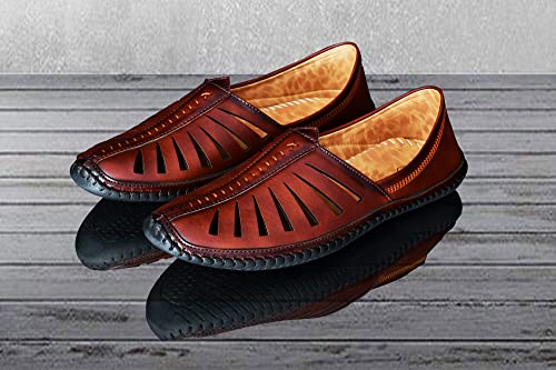 Karaddi-5082-Mens-Loafer-Stylish-Ethnic-Peshawari-Nagra-Mojadi-Sherwani-Sandals-Wedding-Latest-Kolhapuri-Brown-Tan-Black-Shoes-for-Men