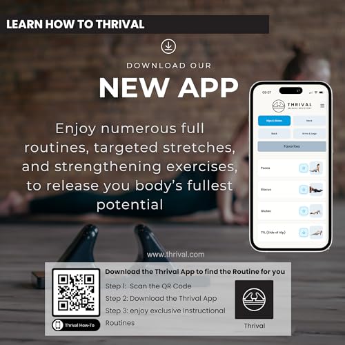 Image of Thrival Arch Back Stretcher - Psoas Muscle Release Tool App for Hip Flexor, Back, Glute, Iliacus, and Neck - Spine Decompressor, Trigger Point, and Myofascial Release - Pink