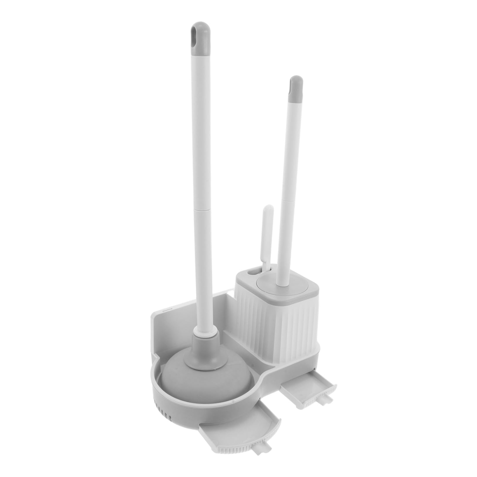 Combo brosse de toilette à piston Mikinona suspendu pour un gain de place