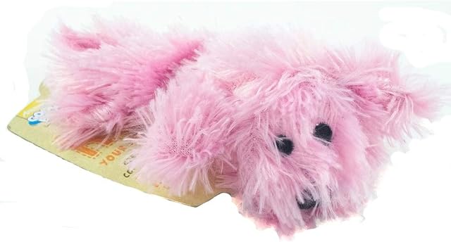 PUPPY TOY GOOD BOY RAGGY PUPPY PINK SQUEAKY UNSTUFFED PUPPY TOY