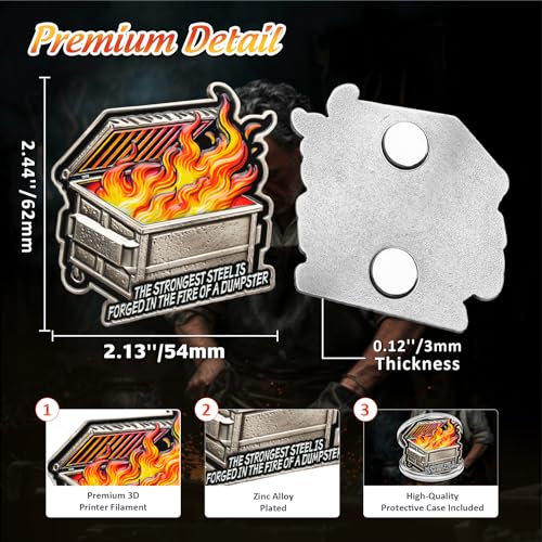 Imán decorativo para refrigerador con diseño acero fuerte miniatura 3