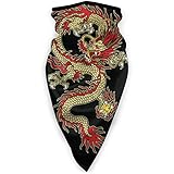 Asian Tattoo Dragon Design Face Mask Windproof Tube Mask Headwear for Out Riding Motorcycle Bicycle