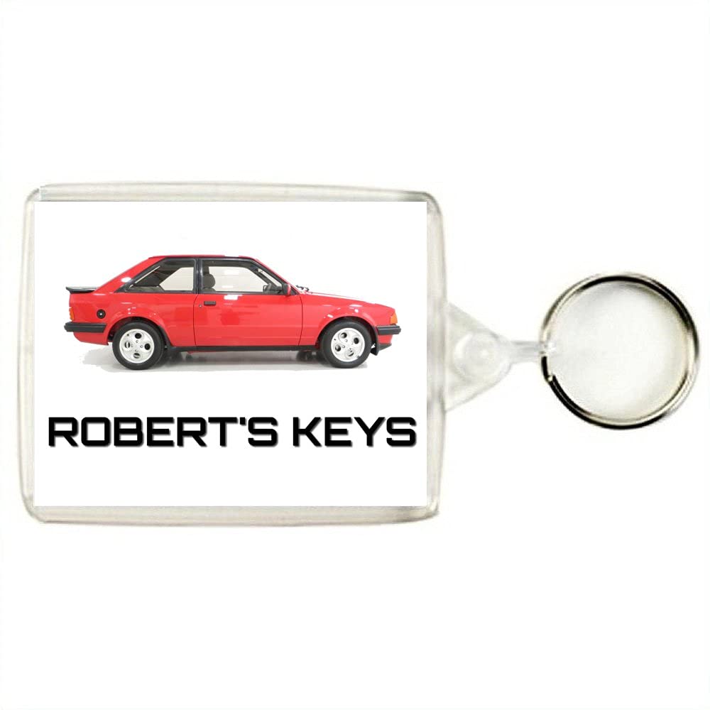 Key Expressions Personalised Classic Car Keyring/Bag Tag for FORD ESCORT MARK 3 XR3i Enthusiasts