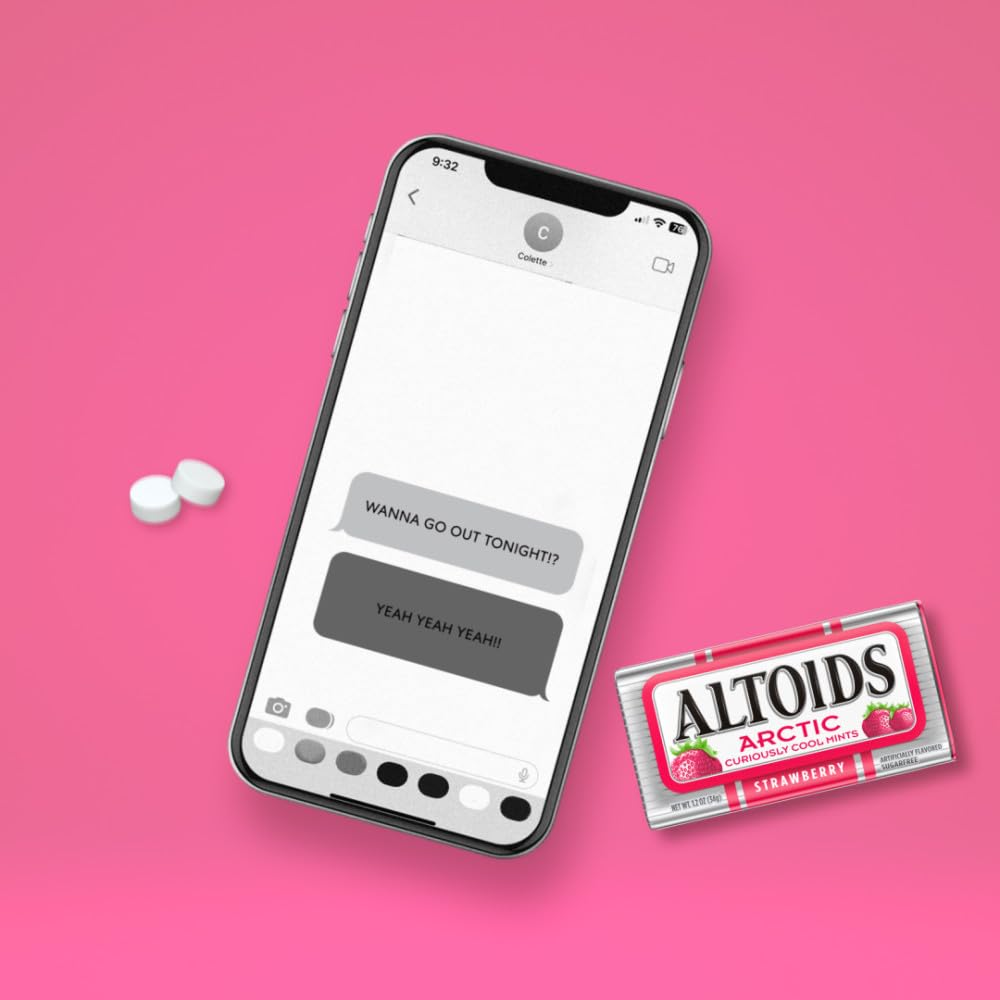 Altoids Arctic Strawberry Mints, 1.2 Ounce (8 Packs)