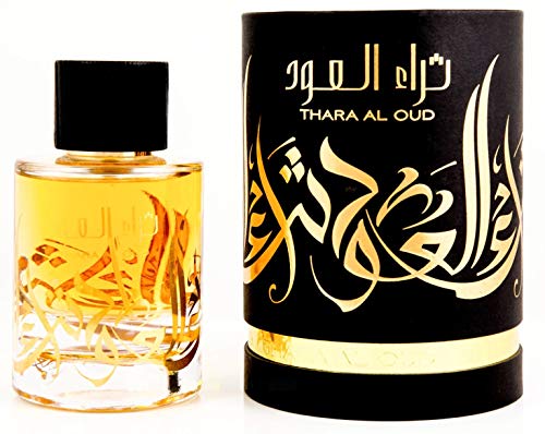 Parfüm THARA AL OUD 100 ml Eau de Parfum Herren Attar Halal Arabisch Oud Unisex Orientalisch Moschus Frau ANMERKUNGEN: Vanille, Kardamom, Oudholz, Sandelholz, Bernstein und Leder Cover