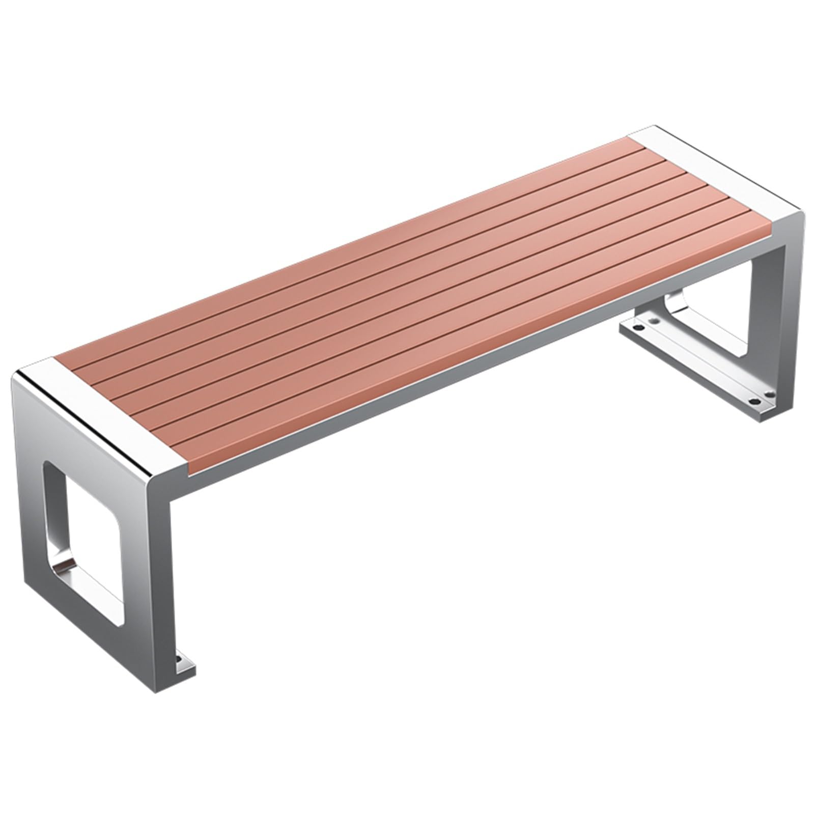 Banc de jardin extérieur bois plastique YVYKFZD mobilier terrasse acier inoxydable