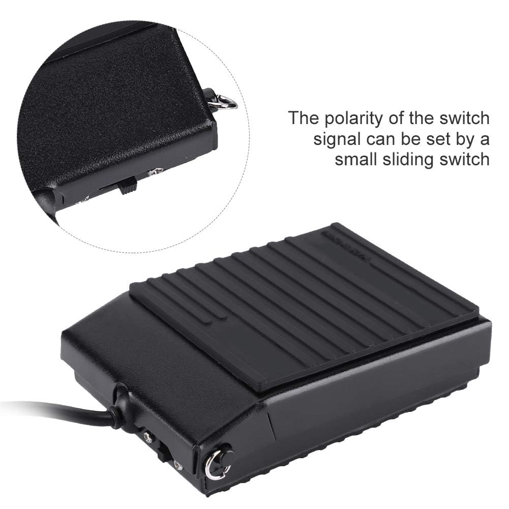 Sustain-Pedal für Keyboard, WTB004 Universelles Klavierpedal Geräuscharmes Halbpiedal Pianoaccessoire Polarisierbarer Schalter Pedal für Klavier und elektronisches Keyboard