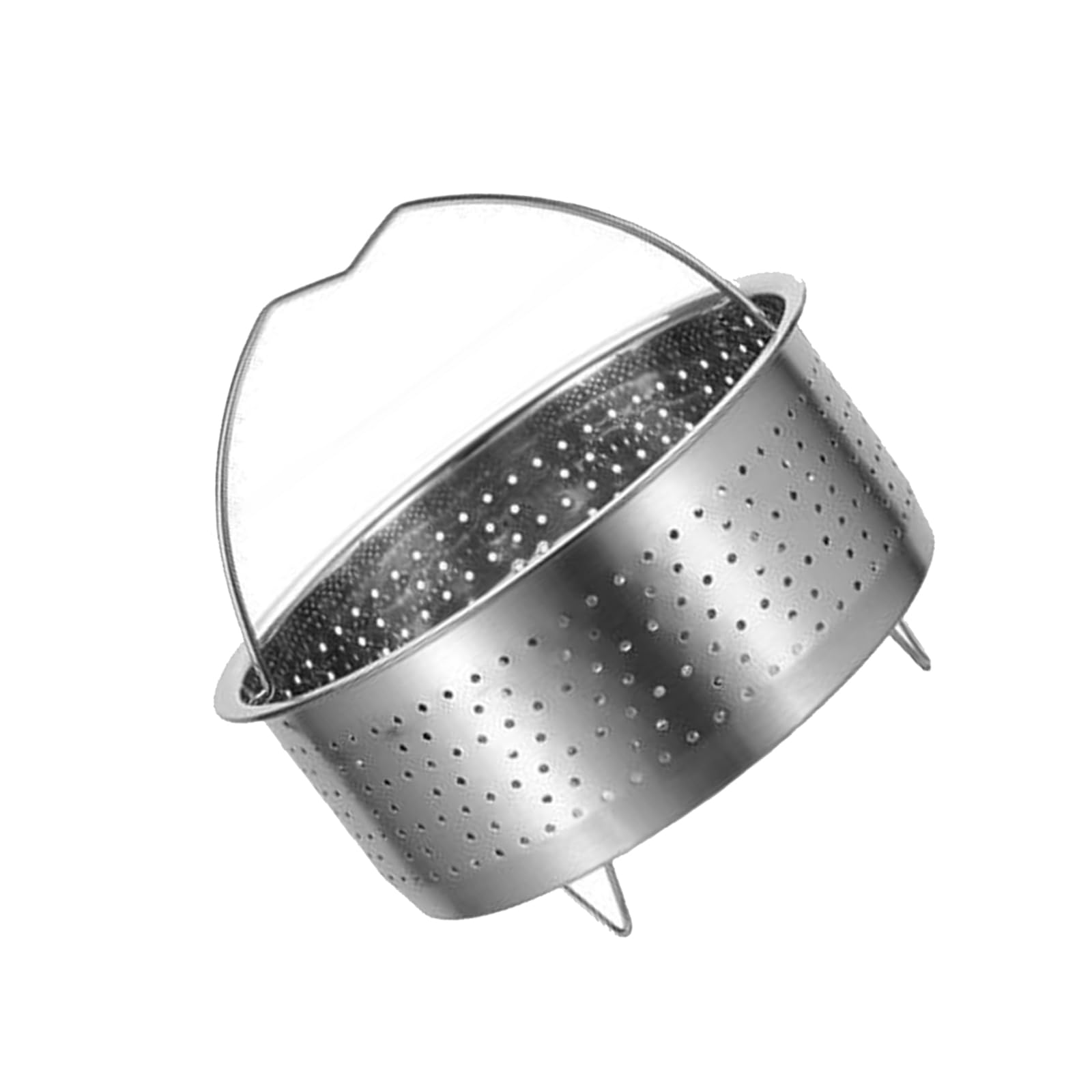 Limtula Steaming Tray with Handle Stainless Steel Food Vegetable Steamers Rack Basket Cooking Easy to Clean Grids Kitchen Steamers