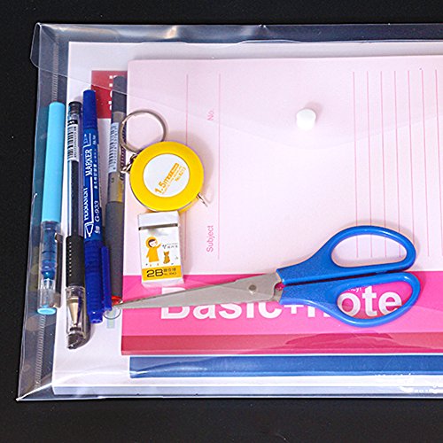 Plastic Envelopes With Snap Closure - 24Pack Clear Poly Envelopes Folders Plastic Folders Premium Quality Document Folder A4 #TOP5