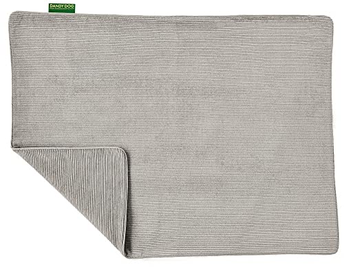 Couverture pour chien gris M Dandy Dog en velours lavable - 2