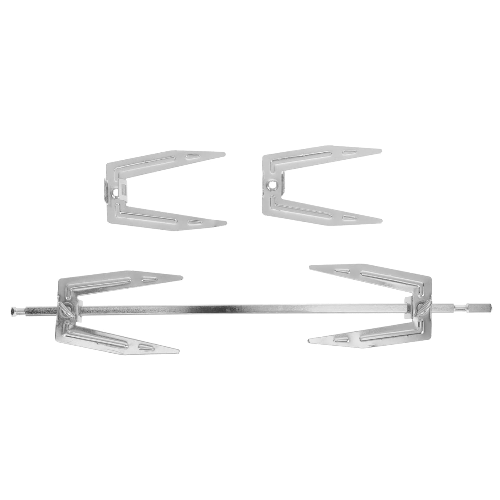 Yardwe 1 Set Chicken Roast Forks Cooking Tool with Spit Rods for Even Heating and Delicious Grilling for Home Roast and Outdoor Bbq